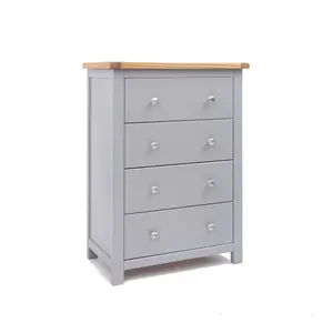 Mirano 4 Drawer Chest of Drawers Chrome Knob