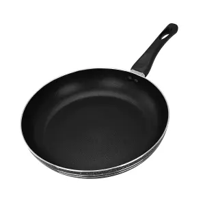 Royalford Fry Pan, 24 Cm Aluminium Non-Stick Frying Pan Induction Hob Egg Omelet Pan Saute Pan with 3-Layer Construction