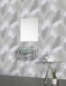 Arthouse Sussurro Grey Wallpaper