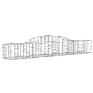 Berkfield Arched Gabion Baskets 13 pcs 300x50x40/60 cm Galvanised Iron