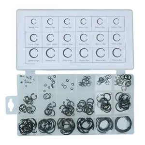 180pc Internal Circlips Snap Retaining Ring Assortment Fastener Set 3mm - 32mm