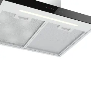 GoodHome AirSensor GHBH60ASBL Glass Box Cooker hood (W)60cm - Brushed stainless steel effect