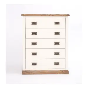 Tropea 5 Drawer Chest of Drawers Bras Drop Handle