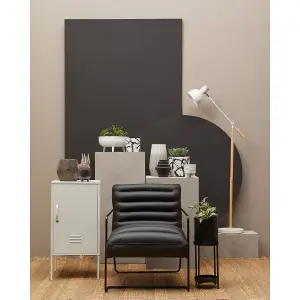 Interiors by Premier Matte White Floor Lamp, Easy to Assemble Bedside Table Light, Eco-friendly Lamp for Table, Living Room