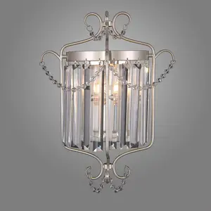 Luminosa Classic Wall Lamp Champagne Silver 1 Light , E14