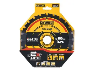 Dewalt DT10304 Circular Saw Blade 190 x 30mm x 24 Tooth Extreme Framing DWE575K