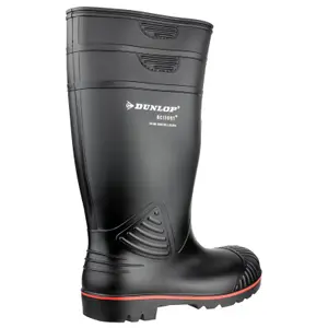 Dunlop Acifort Heavy Duty Full Safety Wellington Black