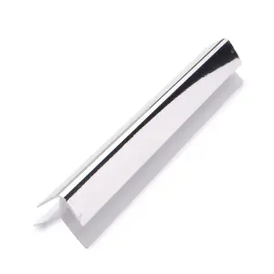 Nes Home Bathroom Chrome 10mm Trims For Shower Wall Panels PVC Cladding 2.7m Long 6mm