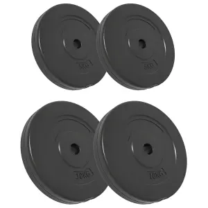 Weight Plates 4 pcs 30 kg Cement Fitness Gym Essential