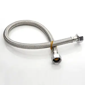 Pipe Flexi Connector 1/2" x 1/2" Flexible Water Hose Plumbing 70 cm