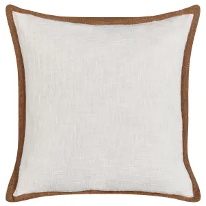 Set of 2 Cushions IANTHE Cotton 45 x 45 cm Solid Off-White