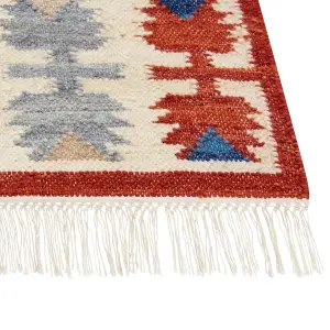 Wool Kilim Area Rug 200 x 300 cm Multicolour VANASHEN