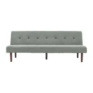 Grey Contemporary Velvet Convertible Sofa Bed