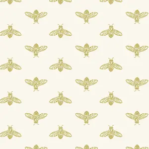 Joules Yellow Bee Smooth Wallpaper