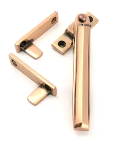 From The Anvil Polished Bronze Night-Vent Locking Art Deco Fastener