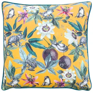 Wylder Wild Passion Creatures Digitally Printed Piped Feather Rich Cushion