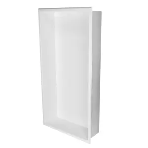 Thermopanel 304 Stainless Steel Recess Shower Niche - White (610 x 305 x 103mm)