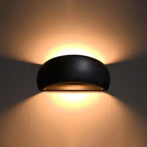 Pontius Ceramic Black 1 Light Classic Wall Light