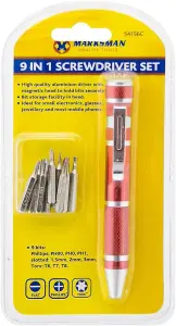 9 In 1 Precision Magnetic Screwdriver Bit Set Multi Purpose Hand Tool