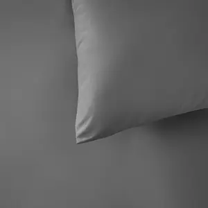 Silentnight Supersoft Duvet Set Charcoal / Single - 1 Pillowcase (50 x 75 cm)