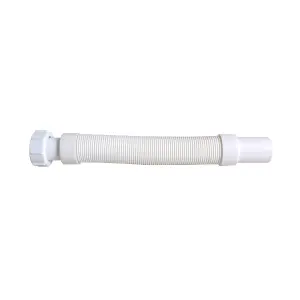 Flomasta White Flexible waste pipe (Dia)32mm (L)0.32m