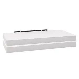 Gauti 2 Piece Floating Shelf (Set of 2) Black / 3.8cm H x 60cm W x 22.9cm D