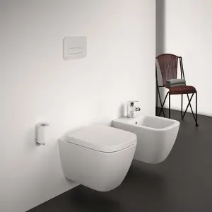 Ideal Standard i.life S White Square Compact Soft close Toilet seat