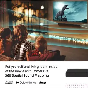 Sony HT-A3000 Wi-Fi Bluetooth All-In-One Soundbar With Dolby Atmos, DTS X, Vertical Surround Engine & High Resolution Audio, Black