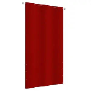 Berkfield Balcony Screen Red 120x240 cm Oxford Fabric