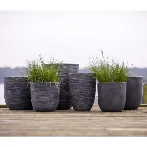 Capi Egg Planter Waste Smooth 43x41 cm Grey