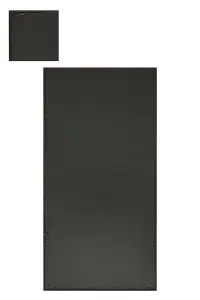 MirrorOutlet The Tabula Black Metal Framed Window Wall or Leaner Garden Mirror 160CM X 80CM