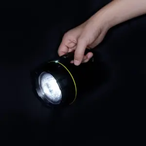 Diall Black Rechargeable 120lm LED Torch