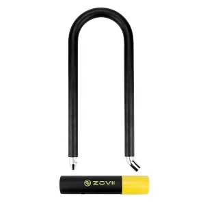 ZOVII Carbide Reinforced Stainless Steel U Lock for bike 120dB Security Alarm 14mm diameter 300mm length ZNU14-300