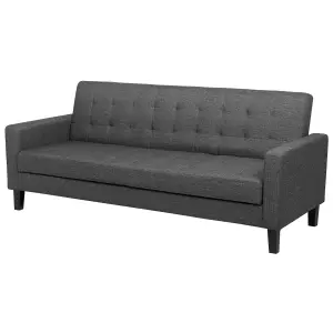 Beliani Traditional Sofa Bed VEHKOO Dark Grey