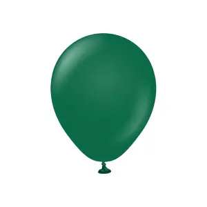 Kalisan Latex Plain Balloons (Pack of 100) Dark Green (One Size)