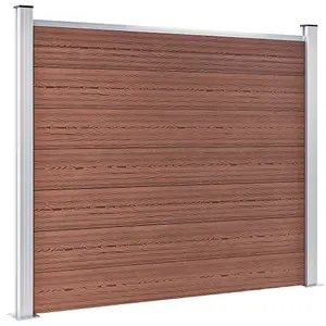 Berkfield Fence Panel Set WPC 353x146 cm Brown