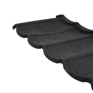 5 Pcs Black Tudor Tile Stone Coated Metal Sheet Roofing Shingles L 1335mm x W 420mm