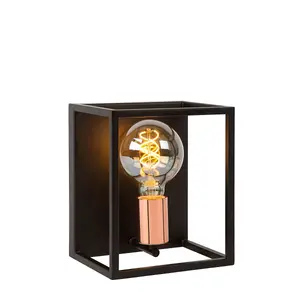 Lucide Arthur Modern Wall Light - 1xE27 - Black