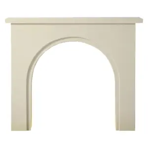 The Fontello Perla Marble Mantelpiece with 1 Inch Rebate, 48 Inch