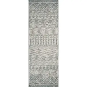 MILA Boho Skandi Runner Rug 80 x 230 cm