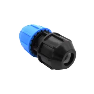 FloPlast Compression Straight Reducing Pipe fitting adaptor (Dia)55.5mm