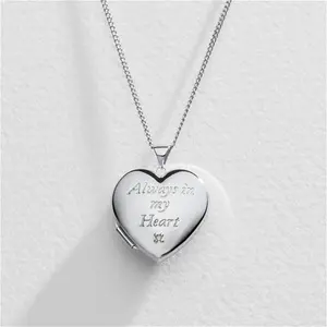 Moon & Back 'In My Heart' Photo Locket Pendant Necklace