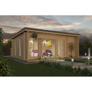 21 x 15 Ft Tongue and Groove Summer House Beige