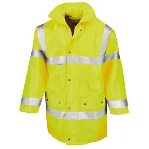 SAFE-GUARD by Result Mens Motorway Hi-Vis Coat