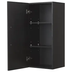 3- Shelf Wall Mounted Bathroom Cabinet Black BILBAO