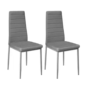 Adrastus Upholstered Dining Chair (Set of 6) Grey