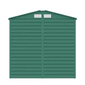 BillyOh Upton Apex Metal Shed - 7x4ft - Green