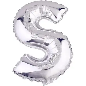 Apac Letter S Foil Balloon Silver (One Size)