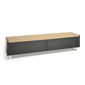 AVF Panorama 1.6m TV Stand with Reversible Top - Light Oak & Grey Oak