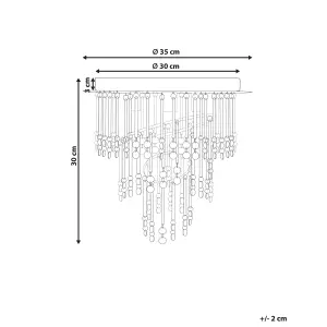 Crystal Chandelier 35 cm Silver ESMELLE